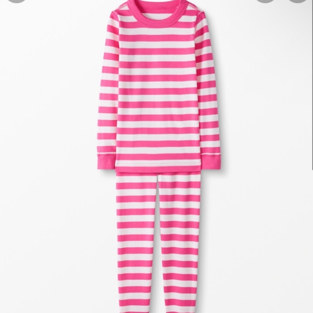 Hanna Andersson Pink Striped Kids Pajamas